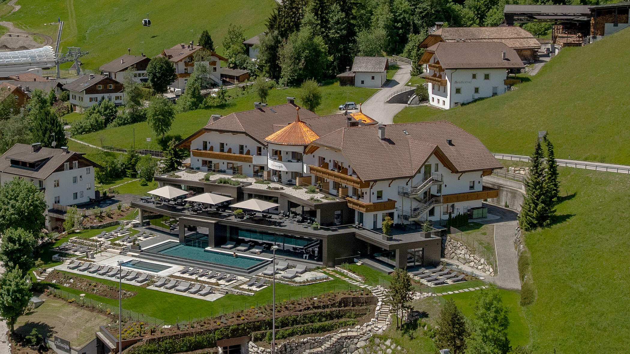 Hotel Christoph von oben